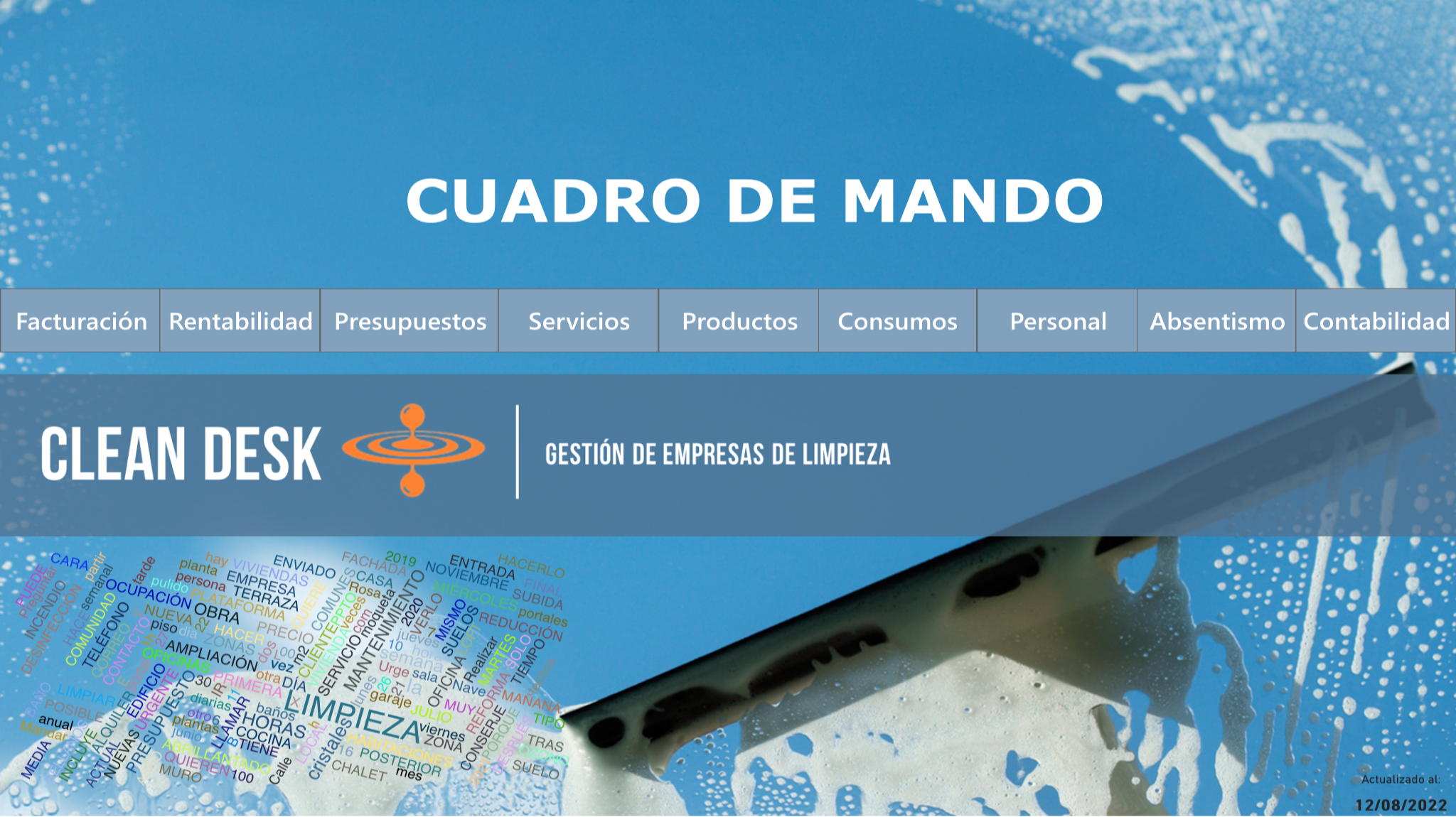 Pantalla de CLEAN DESK